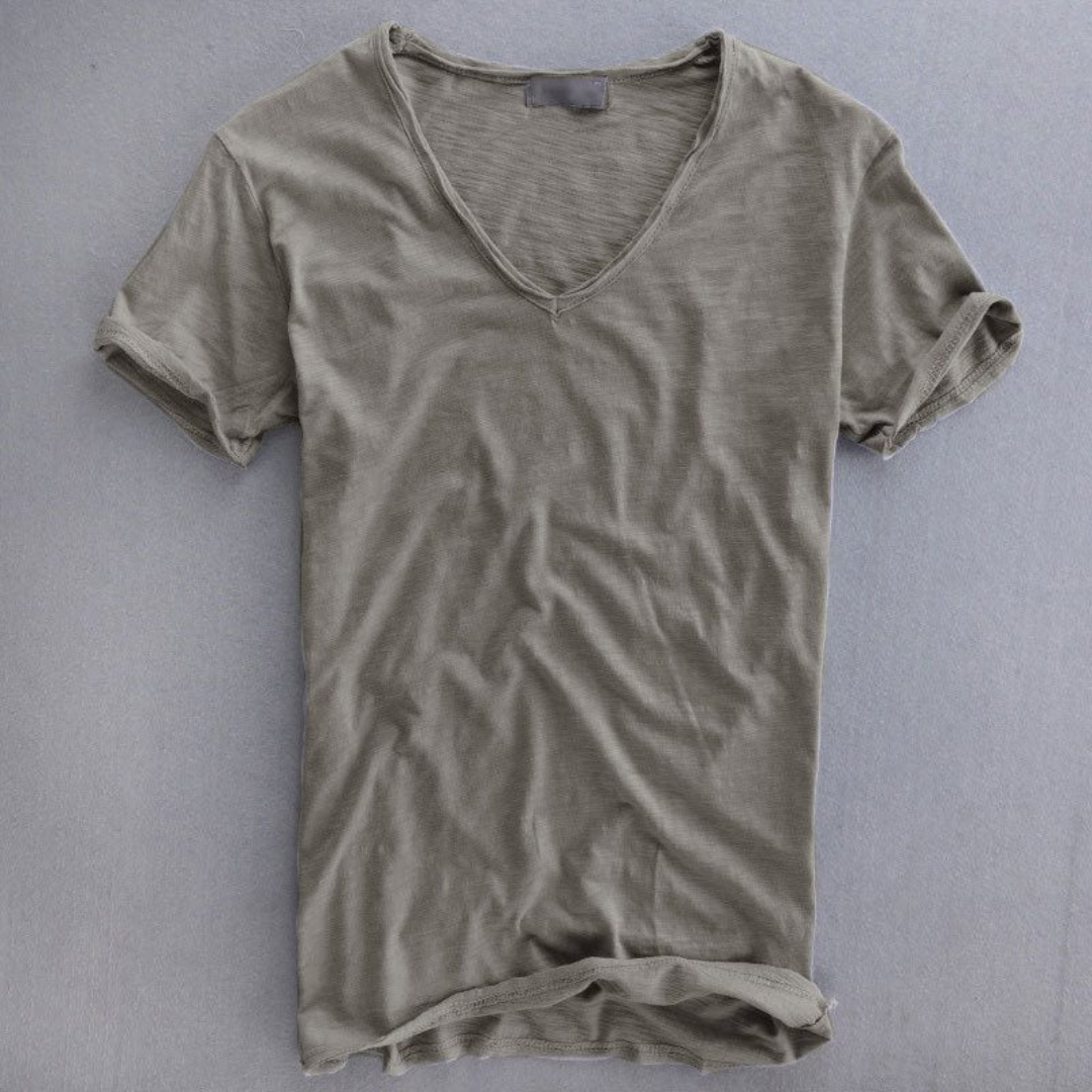 Camiseta Hombre Algodón Cuello en V Manga Corta - Mavetta
