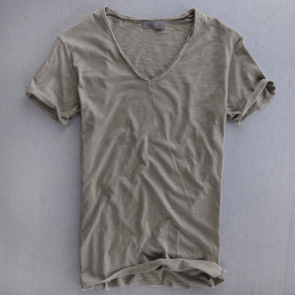 Camiseta Hombre Algodón Cuello en V Manga Corta - Mavetta
