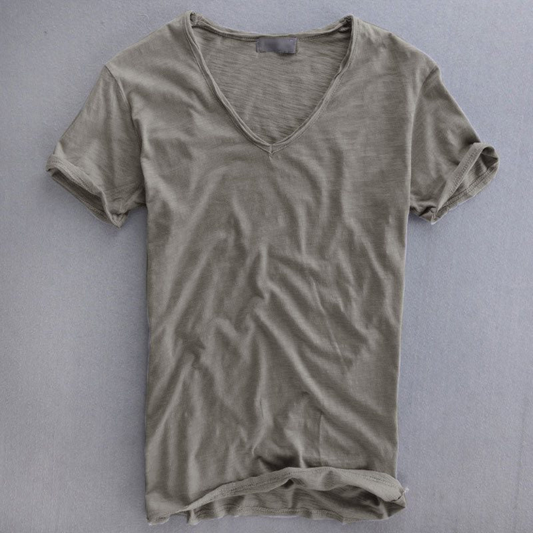 Camiseta Hombre Algodón Cuello en V Manga Corta - Mavetta