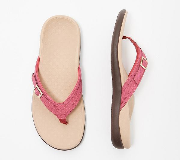 Sandalias ortopédicas mujer con tira en V hebilla lateral