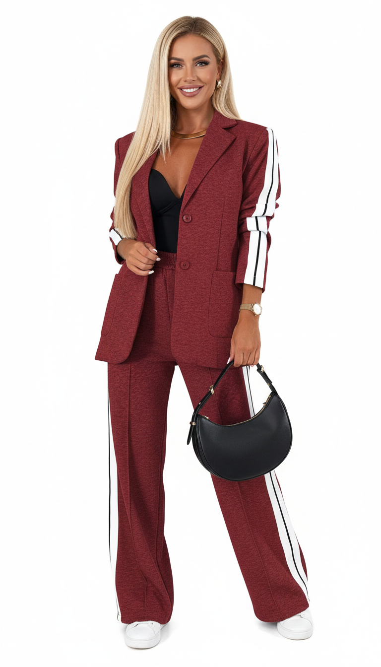 Conjunto Deportivo Mujer Dos Piezas Chaqueta Ajustada