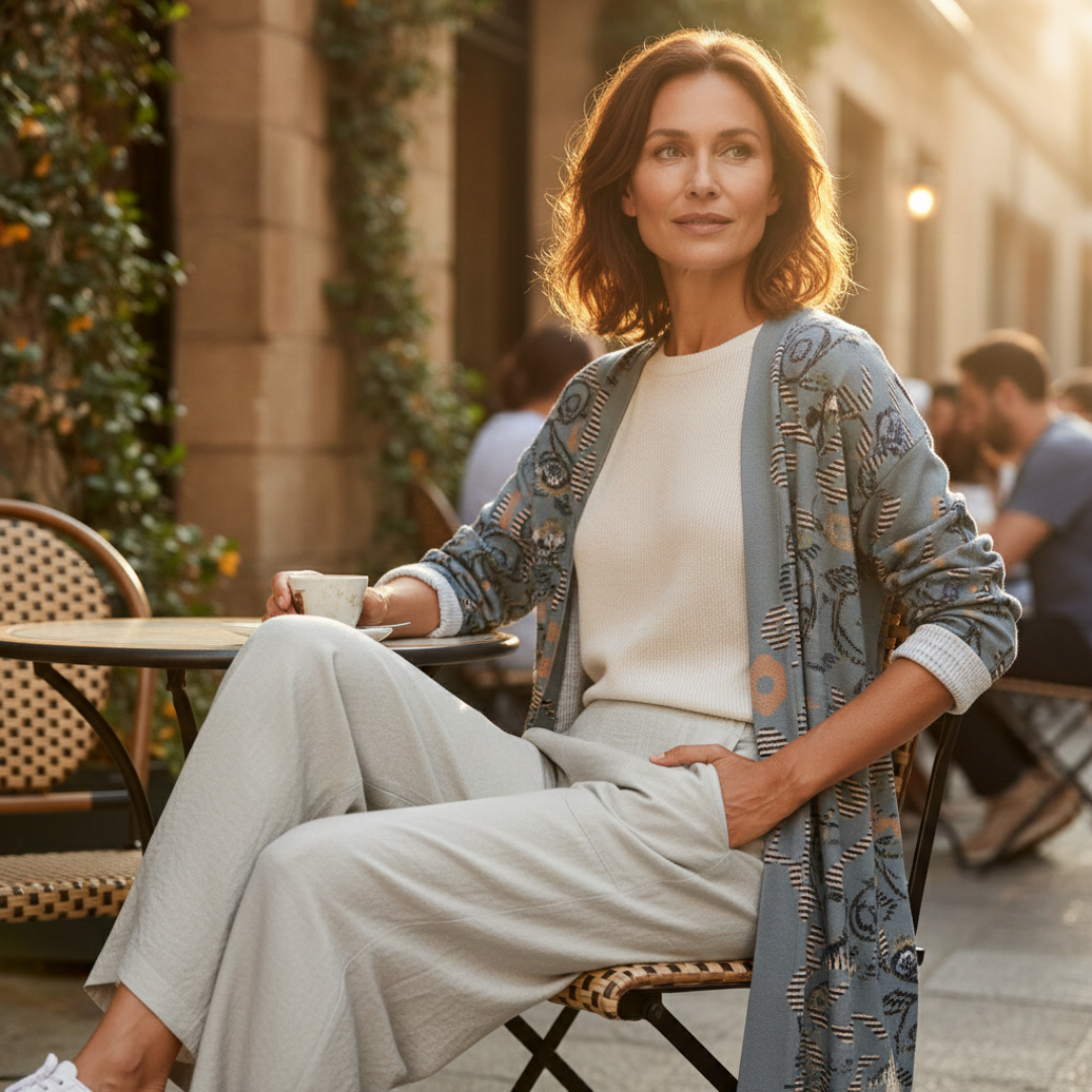 Pantalones Mujer Fluidos Pernera Ancha Cintura Elástica Bolsillos