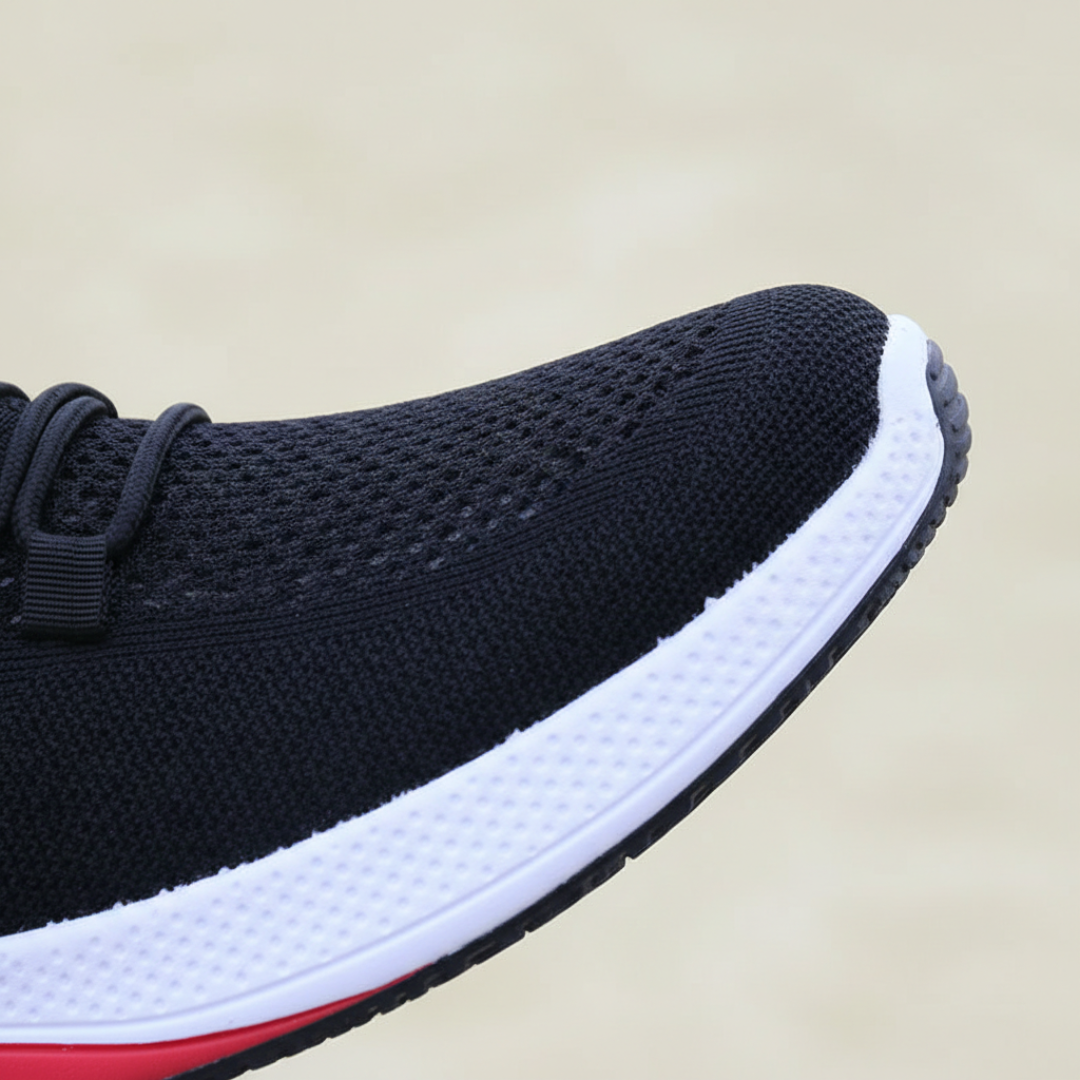 Zapatillas Running Hombre Malla Transpirable Cordones Elásticos Suela