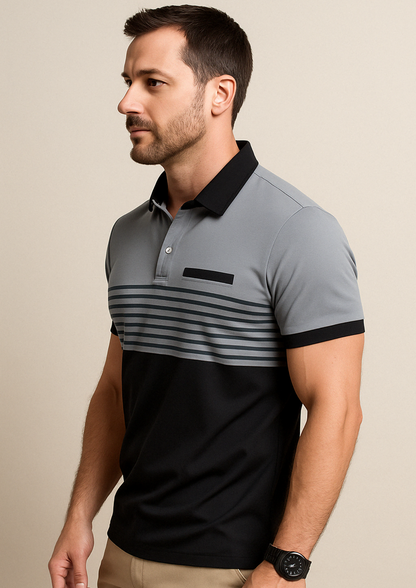 Polo hombre Algodón Casual Estilo Golf con Botones