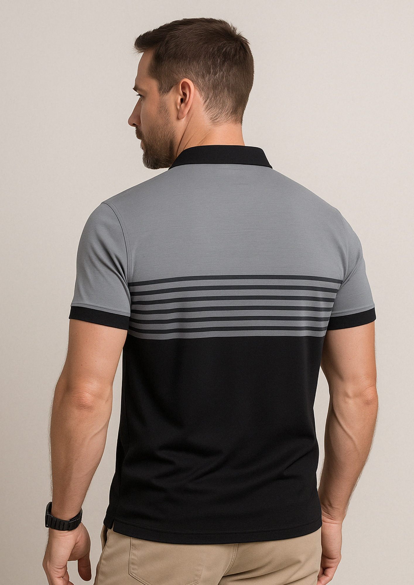Polo hombre Algodón Casual Estilo Golf con Botones