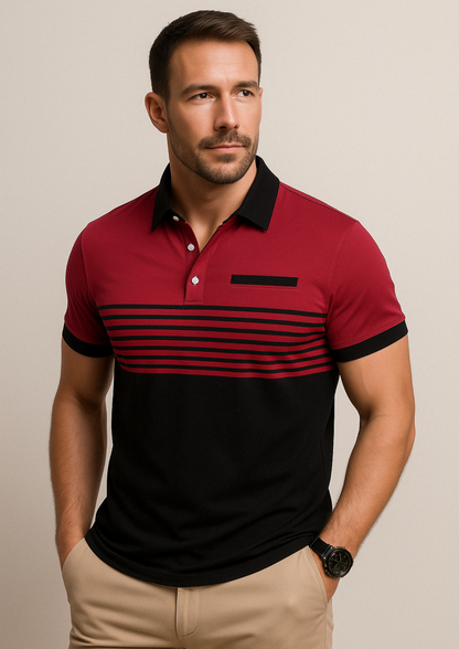 Polo hombre Algodón Casual Estilo Golf con Botones
