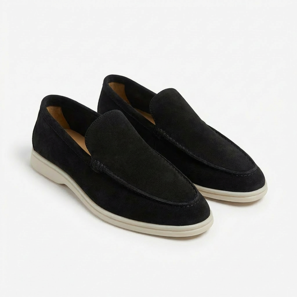 Mocasines Hombre Costuras Vistas Suela Contraste Casual