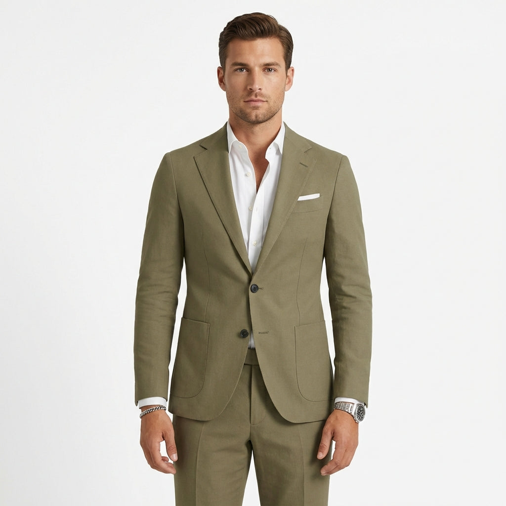 Traje Dos Piezas Hombre con Solapa Clásica y Botones Ajuste Smart - Mavetta