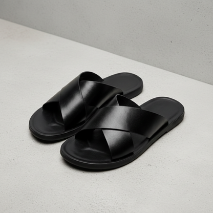 Sandalias Slide Unisex Tiras Cruzadas Suela Plana - Mavetta