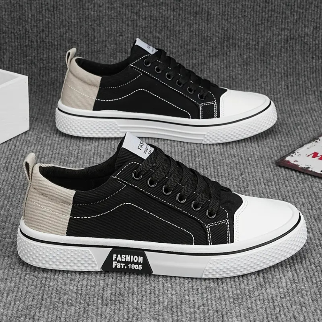 Zapatillas Mujer de Lona Cordones Suela Gruesa
