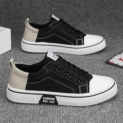 Zapatillas Mujer de Lona Cordones Suela Gruesa