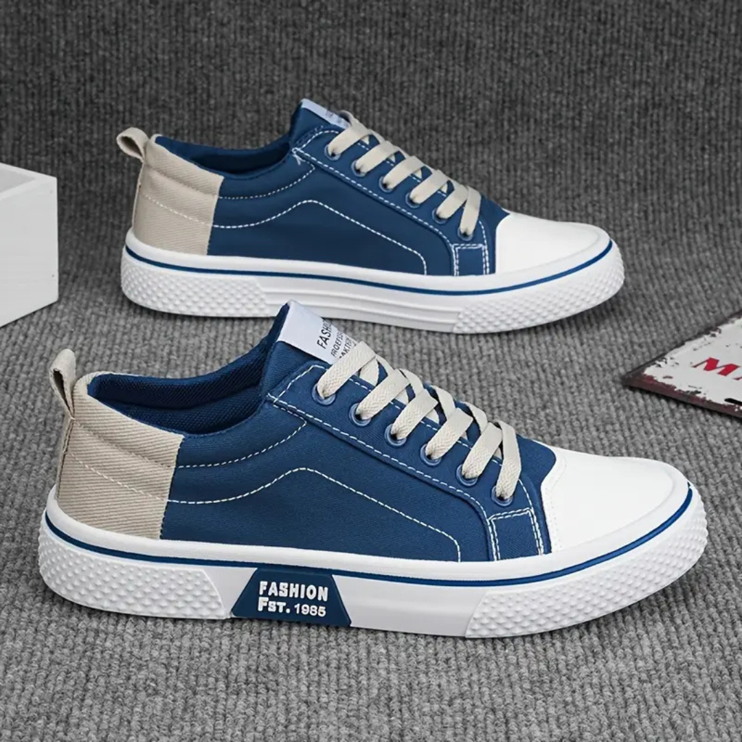 Zapatillas Mujer de Lona Cordones Suela Gruesa