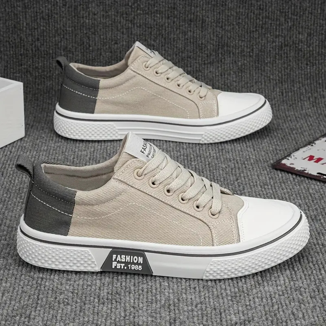 Zapatillas Mujer de Lona Cordones Suela Gruesa