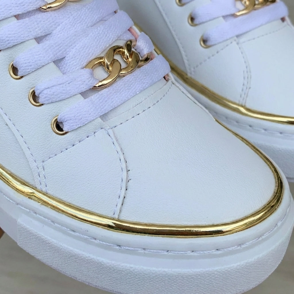 Zapatillas Plataforma Mujer con Detalles Modernos