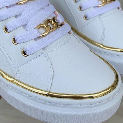 Zapatillas Plataforma Mujer con Detalles Modernos