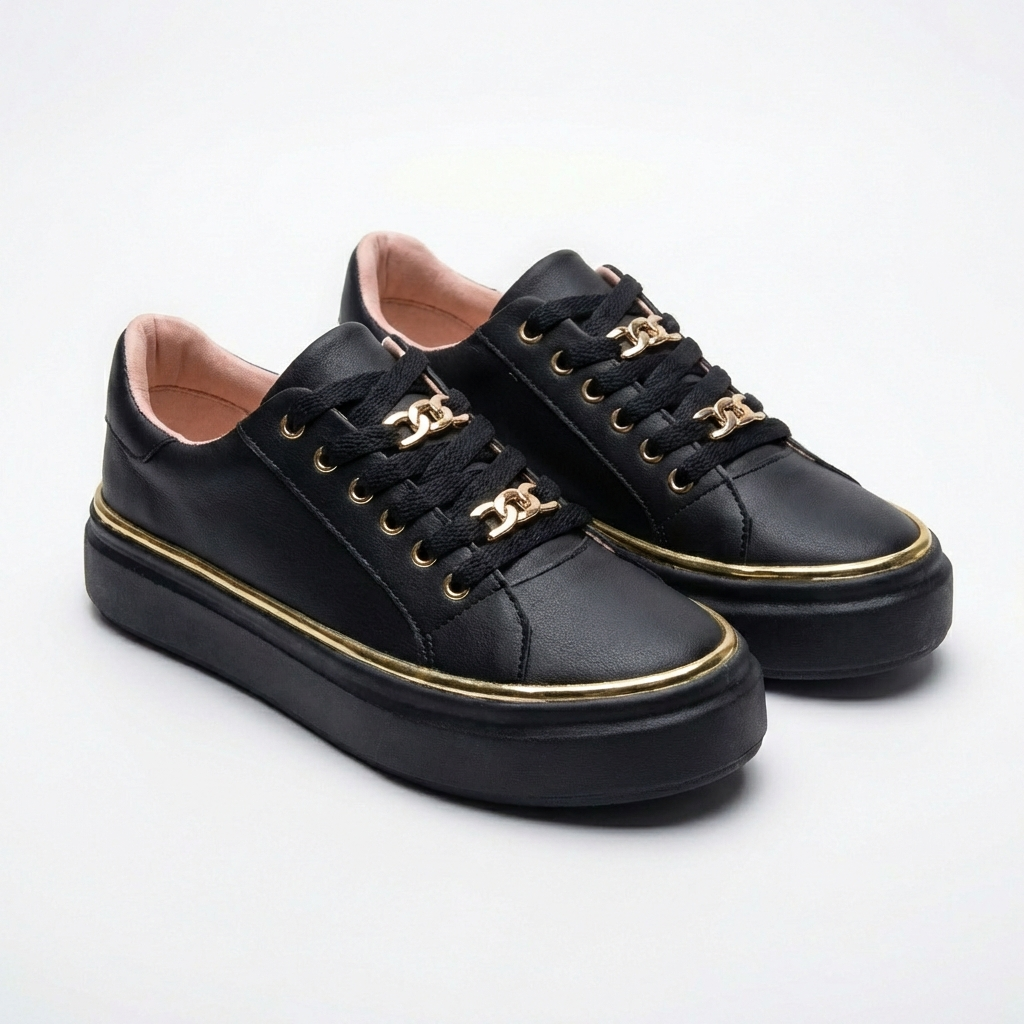 Zapatillas Plataforma Mujer con Detalles Modernos