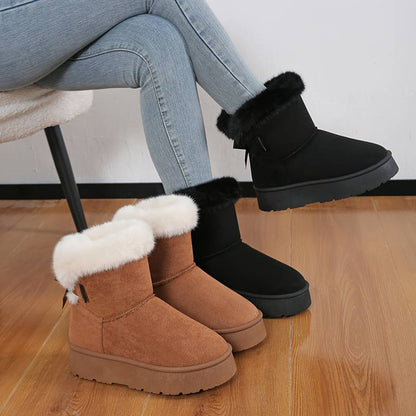 Botas Mujer Invierno Altas Suela Gruesa