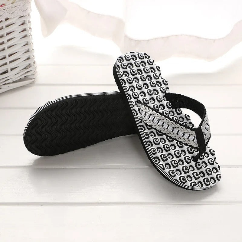 Chanclas Unisex de Tejido Trenzado con Tiras Acolchadas