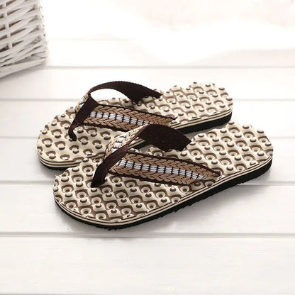 Chanclas Unisex de Tejido Trenzado con Tiras Acolchadas