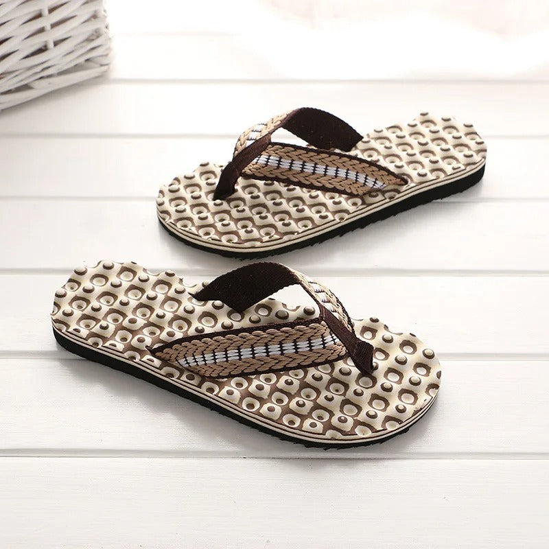 Chanclas Unisex de Tejido Trenzado con Tiras Acolchadas