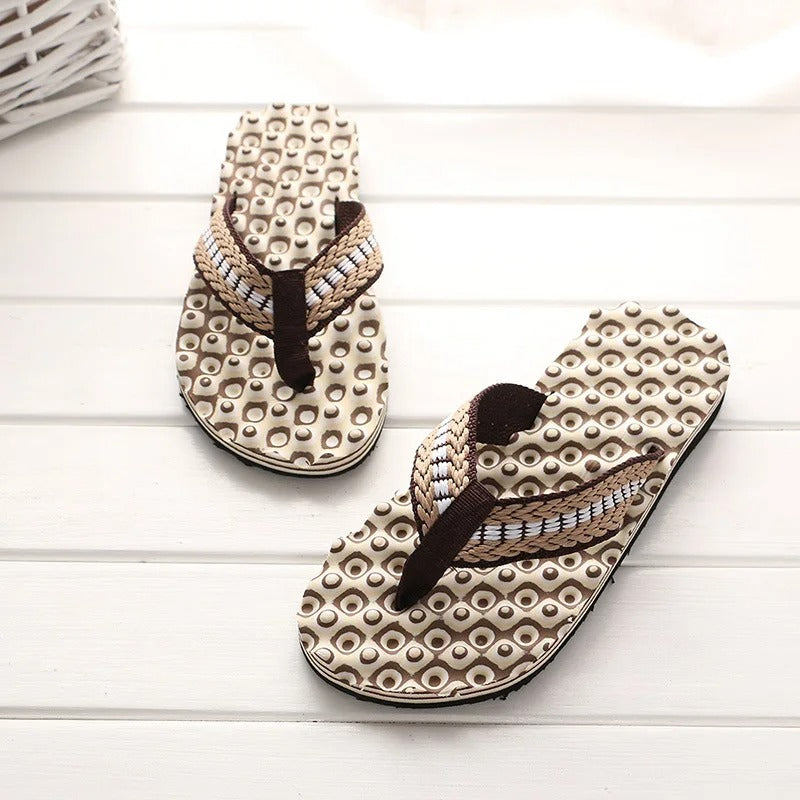 Chanclas Unisex de Tejido Trenzado con Tiras Acolchadas