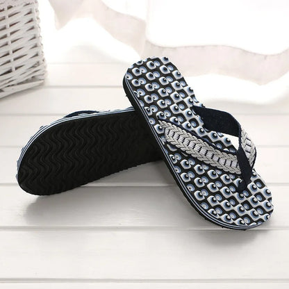 Chanclas Unisex de Tejido Trenzado con Tiras Acolchadas