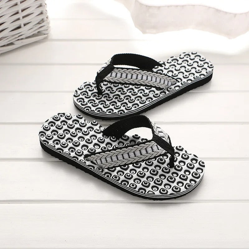 Chanclas Unisex de Tejido Trenzado con Tiras Acolchadas