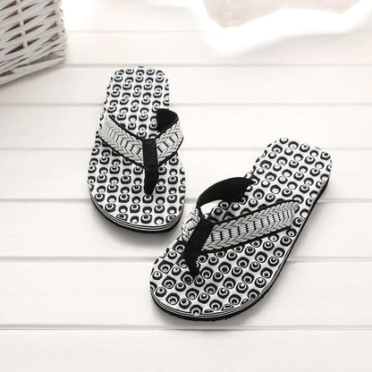 Chanclas Unisex de Tejido Trenzado con Tiras Acolchadas
