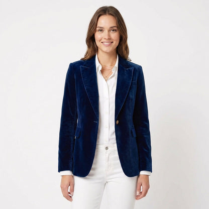 Blazer Mujer Entallado Un Botón Elegante