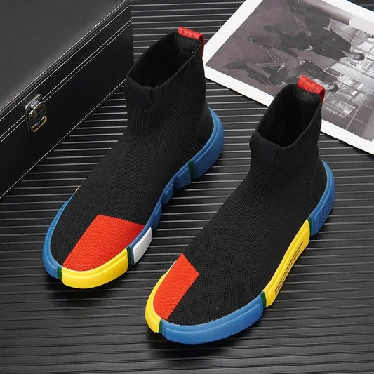 Zapatillas deportivas hombre diseño tipo calcetín suela detallada - Mavetta