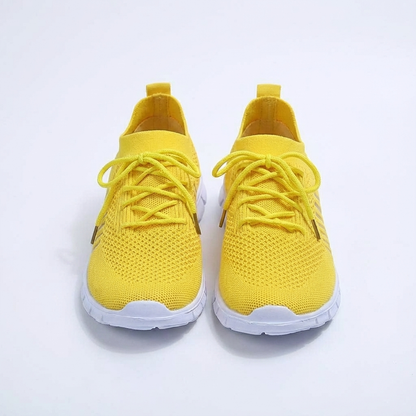Zapatillas Mujer de Punto con Cordones Casual