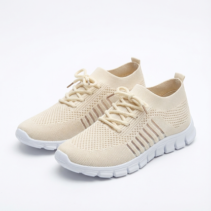 Zapatillas Mujer de Punto con Cordones Casual