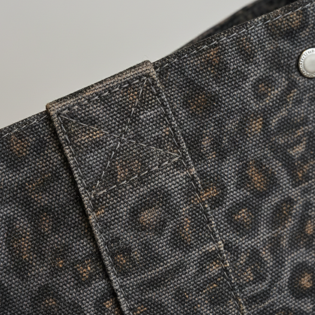 Bolso Shopper Mujer Estampado Animal Asa Doble Grande