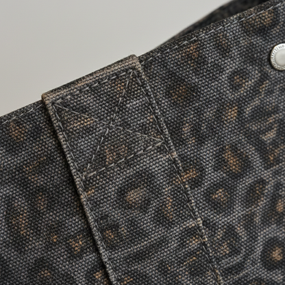 Bolso Shopper Mujer Estampado Animal Asa Doble Grande