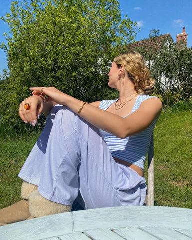 Pantalón Descanso Mujer Algodón Cómodo Ajuste Relax
