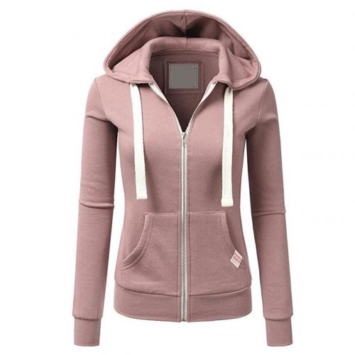 Sudadera mujer Invierno con cremallera y estampado cuadros