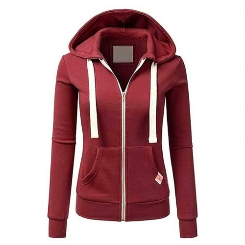 Sudadera mujer Invierno con cremallera y estampado cuadros