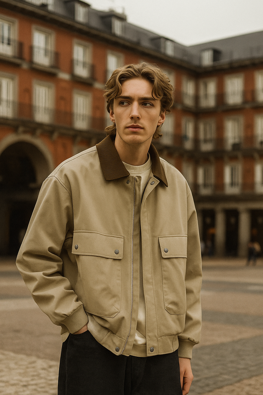 Blazer Hombre Casual Versátil Corte Clasico