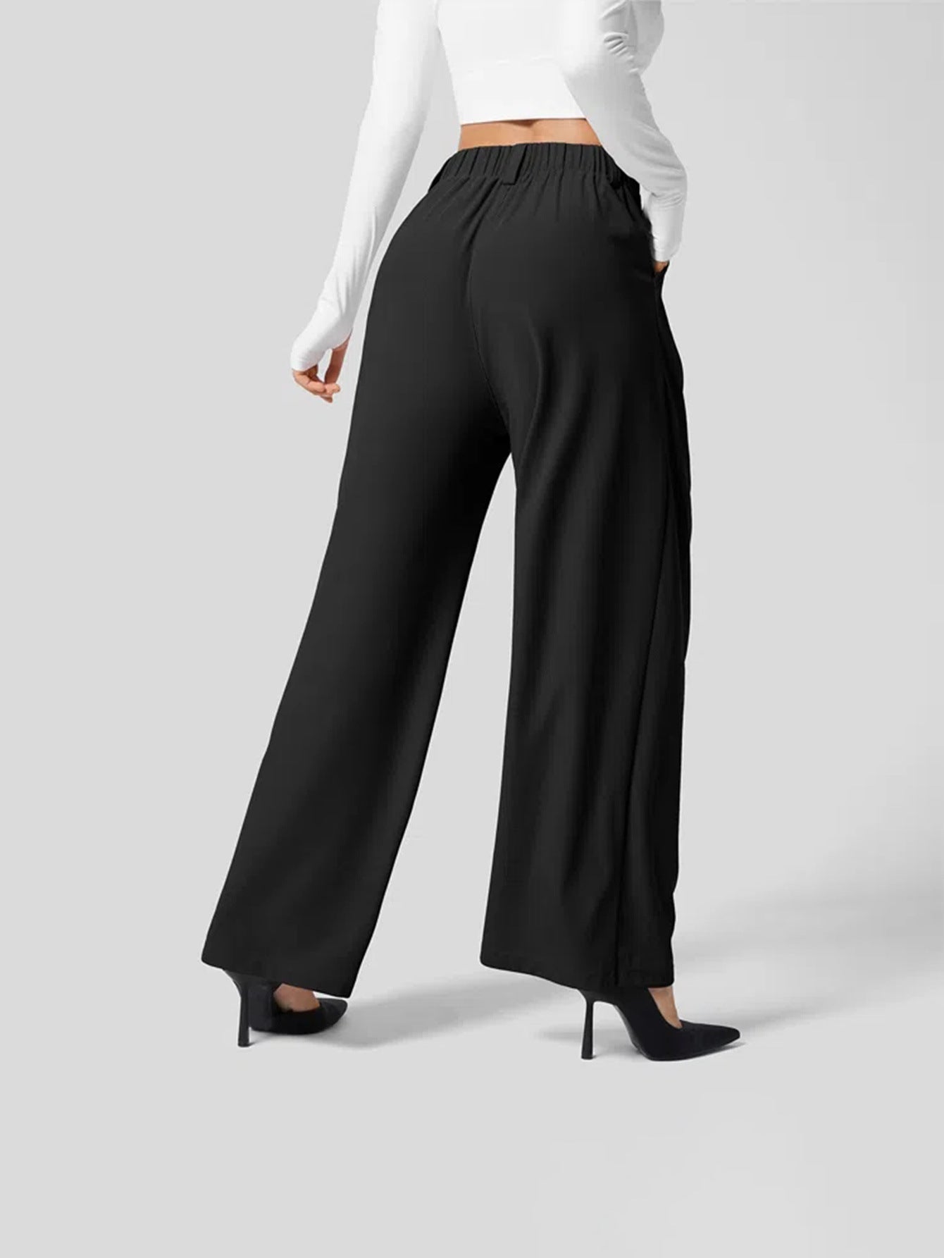 Pantalón Mujer con Bolsillos Corte Cómodo