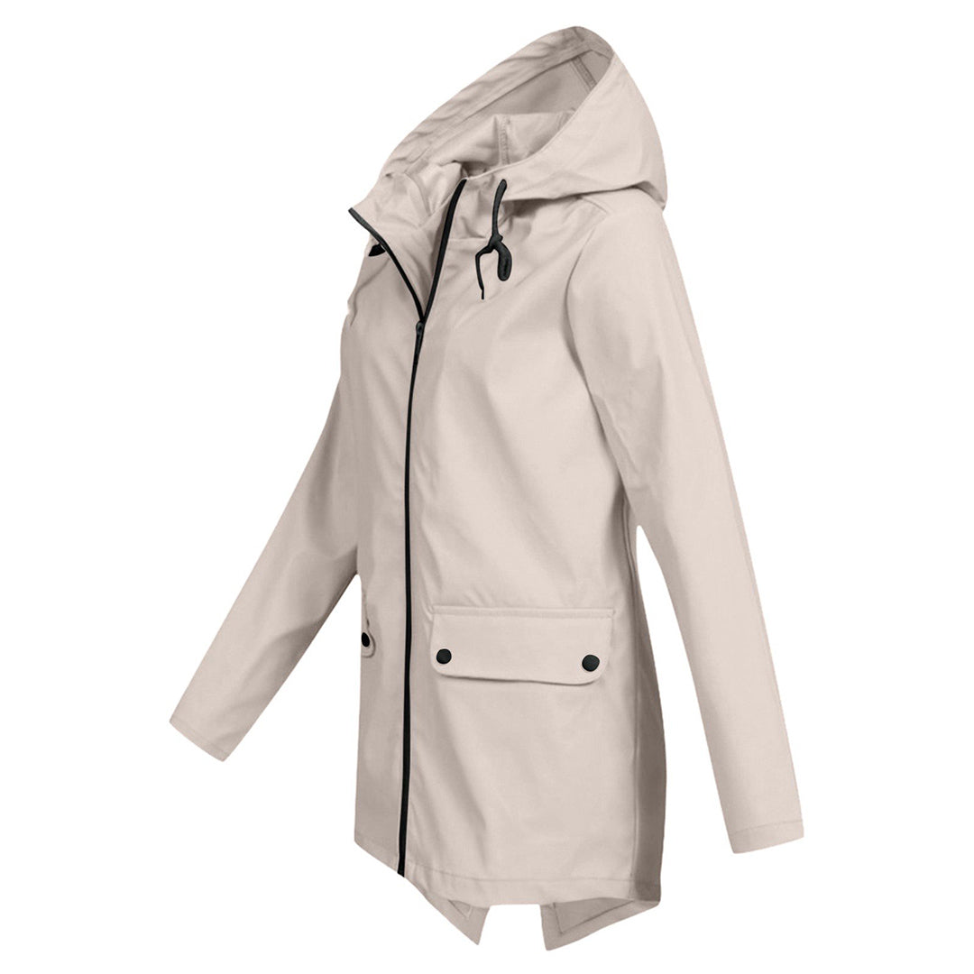 Impermeable Mujer Moderno Ajuste Elegante