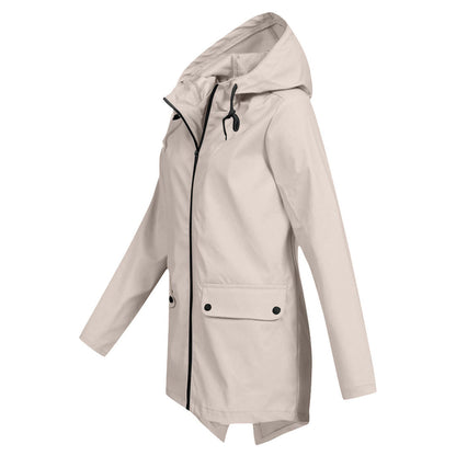 Impermeable Mujer Moderno Ajuste Elegante