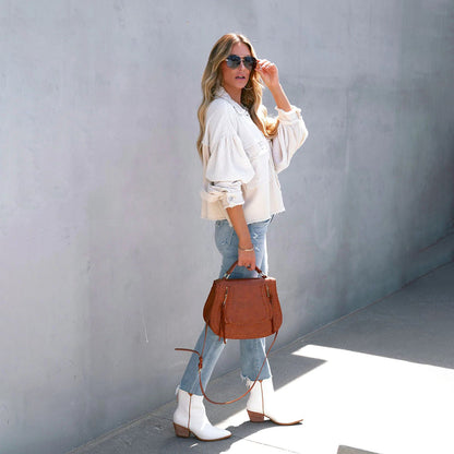 Chaqueta Mujer Estilo Boho Chic Suelta