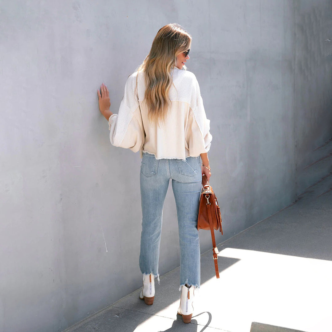 Chaqueta Mujer Estilo Boho Chic Suelta