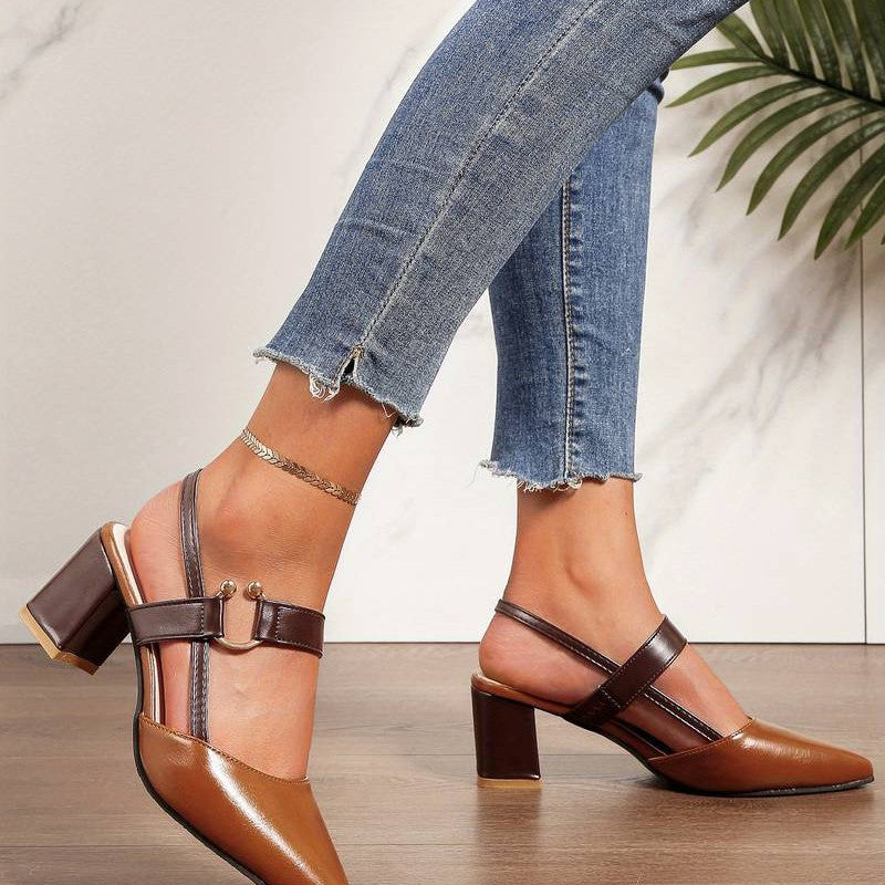 Zapatos mujer ergonómicos slingback moderno
