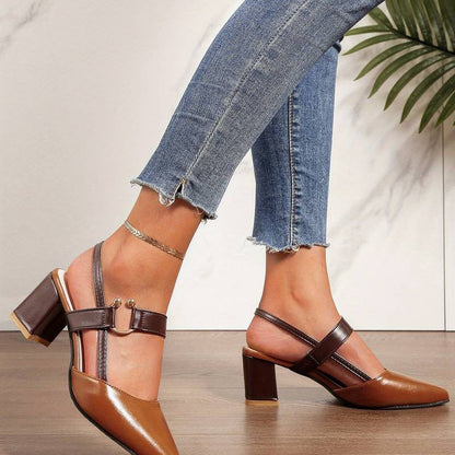 Zapatos mujer ergonómicos slingback moderno