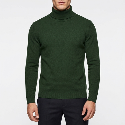 Suéter Hombre Cuello Alto Ajustado