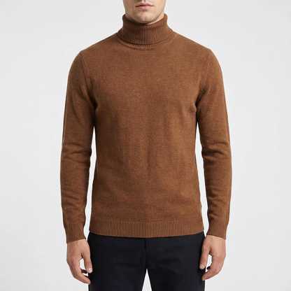 Suéter Hombre Cuello Alto Ajustado