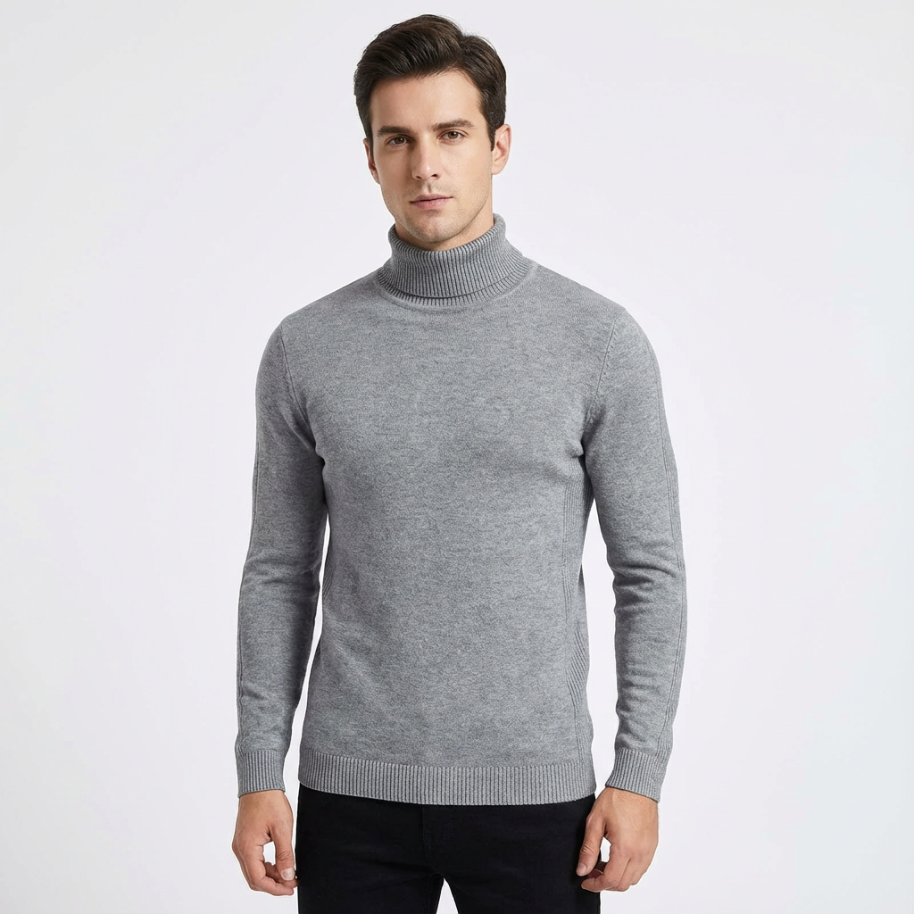 Suéter Hombre Cuello Alto Ajustado - Mavetta