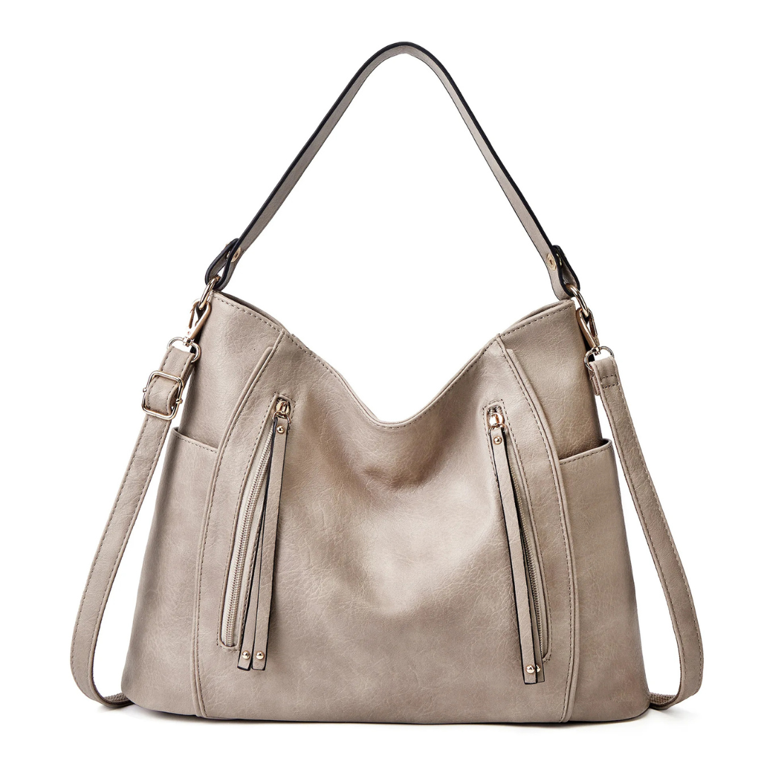 Bolso Hobo Mujer Asa Hombro Correa Larga Bolsillos Cremallera - Mavetta