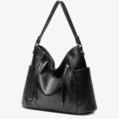 Bolso Hobo Mujer Asa Hombro Correa Larga Bolsillos Cremallera